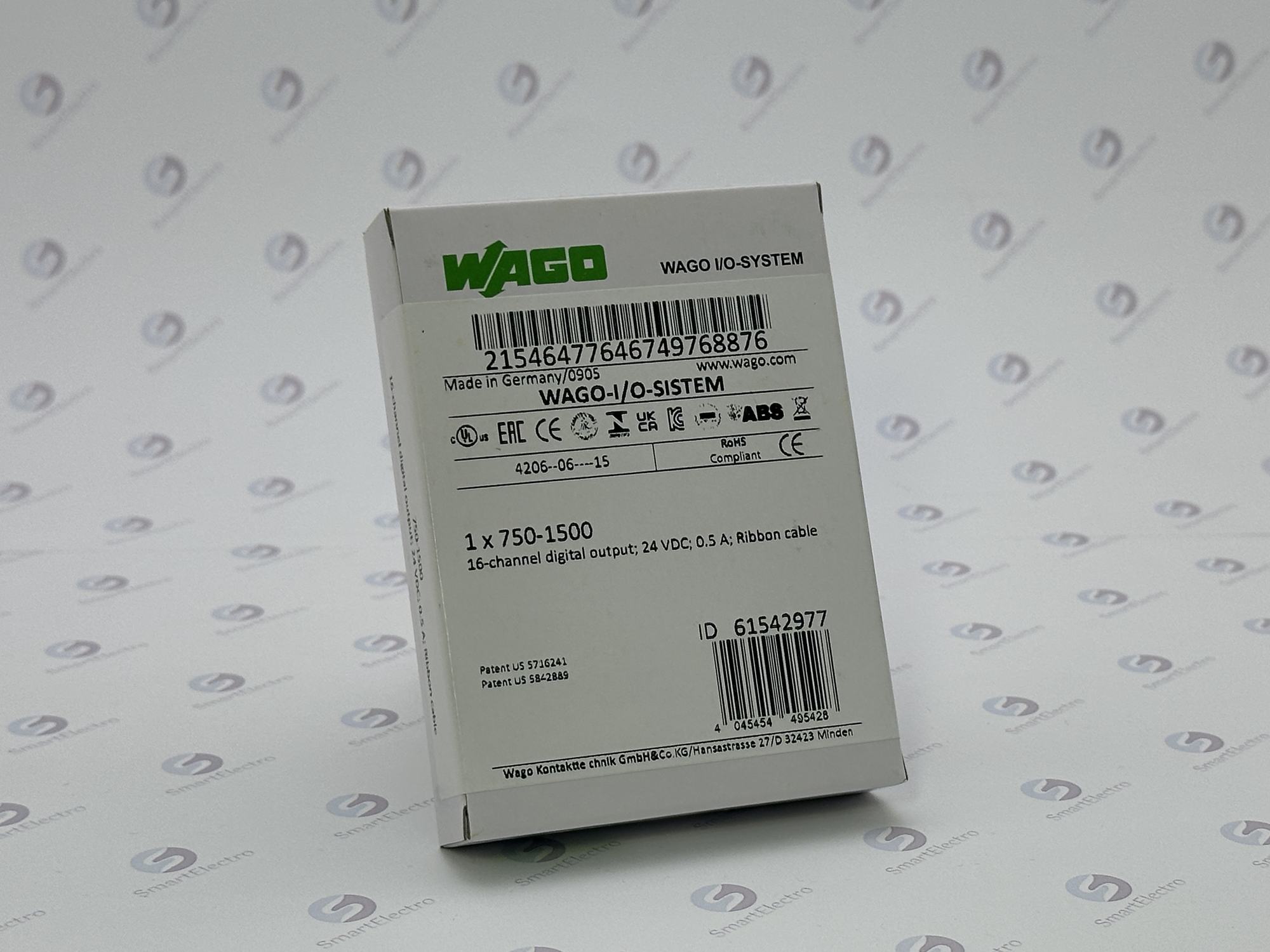 Wago 750-1500 (16-канальный цифровой выход; 24 В постоянного тока; 0,5 А; Ленточный кабель)