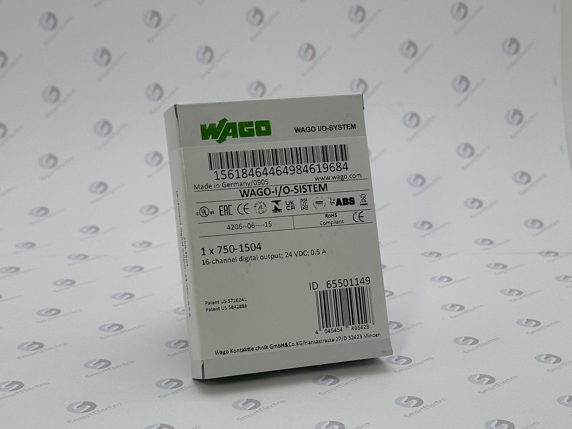 Wago 750-1504 (16-канал. дискретный вывод, 24 V DC, 0,5 A, HSS)