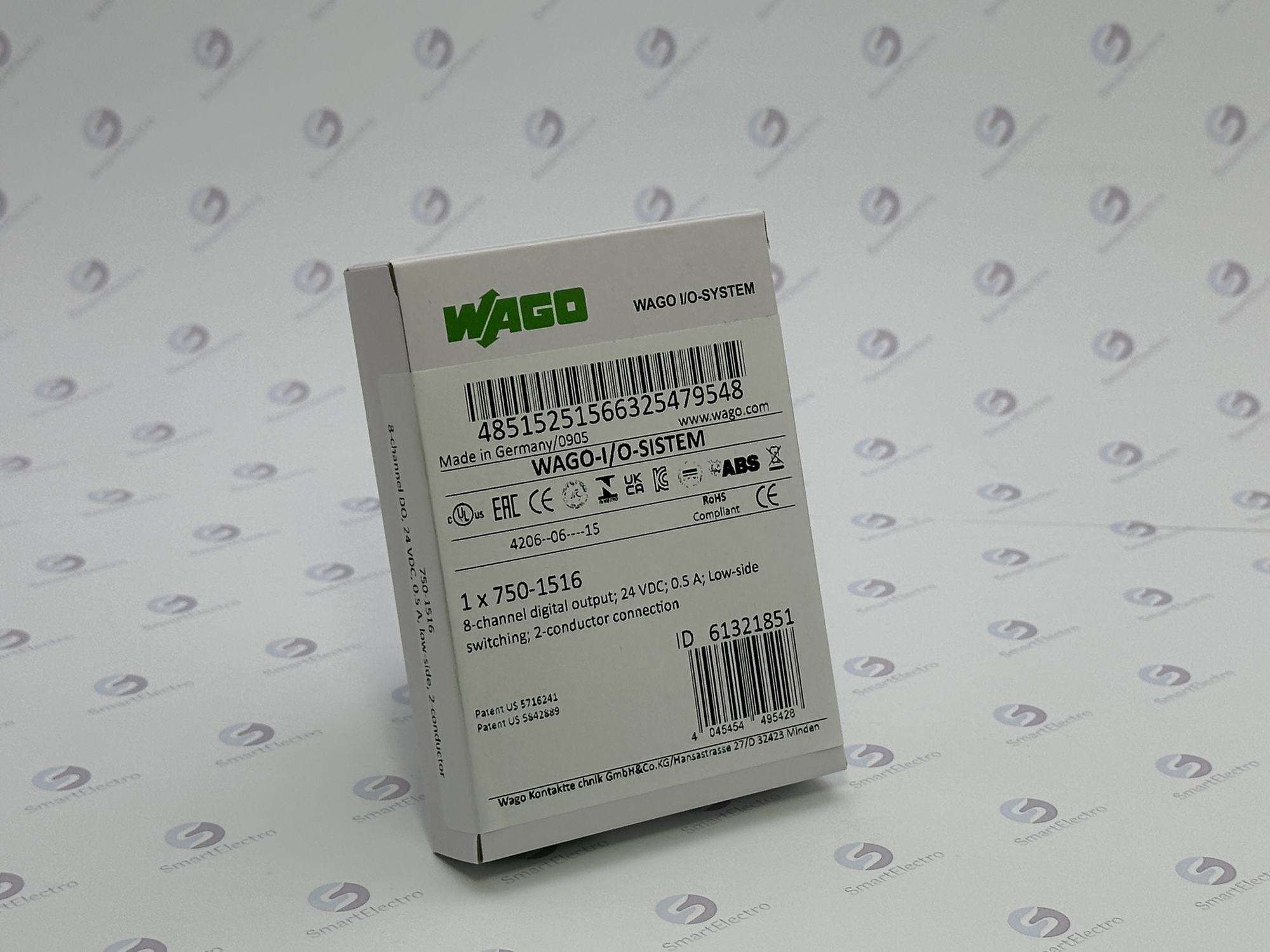 Wago 750-1516 (8 ДВых 24 В пост. тока 0,5 A).