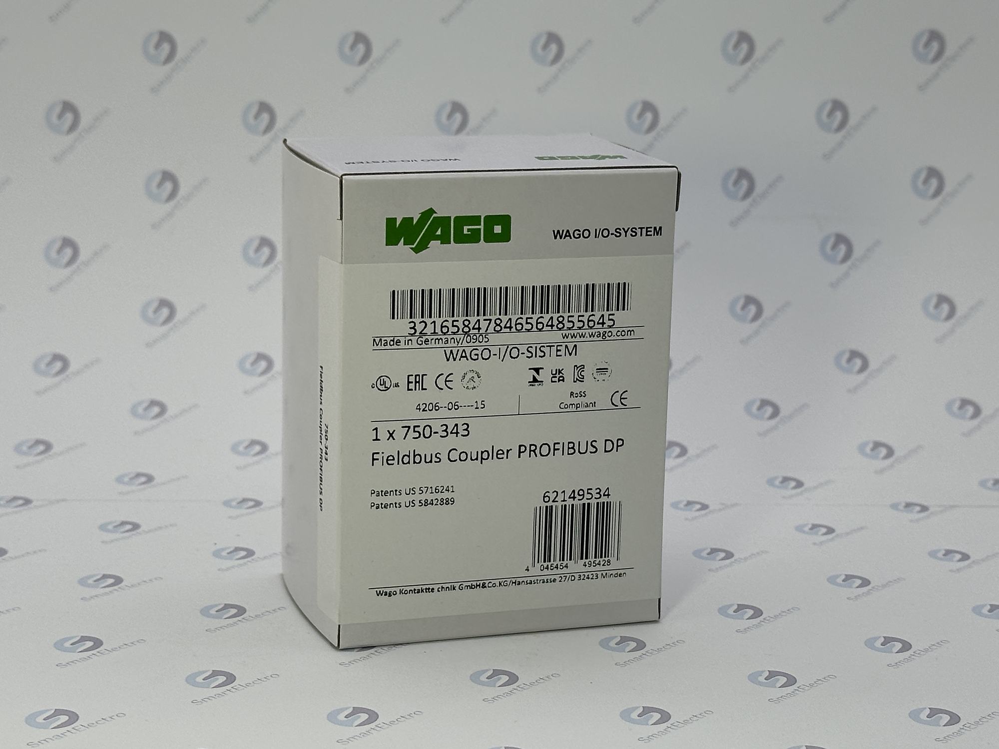 Wago 750-343 (Каплер Profibus D-Sub 9, Eco, 12MBd)
