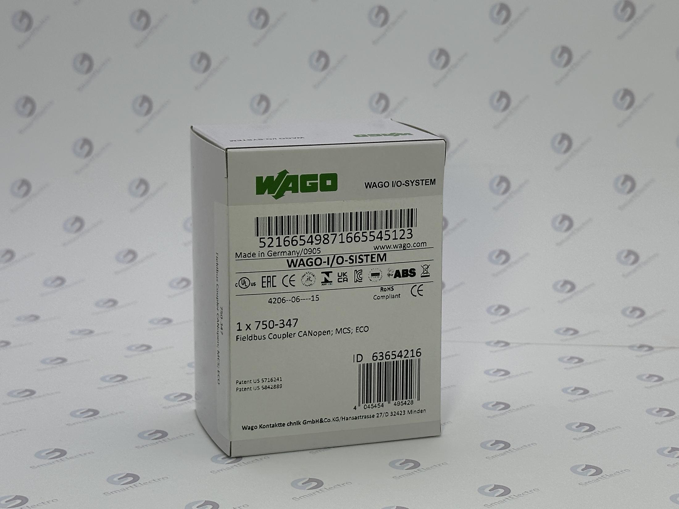 Wago 750-347 (Каплер CANopen, MCS, Eco)