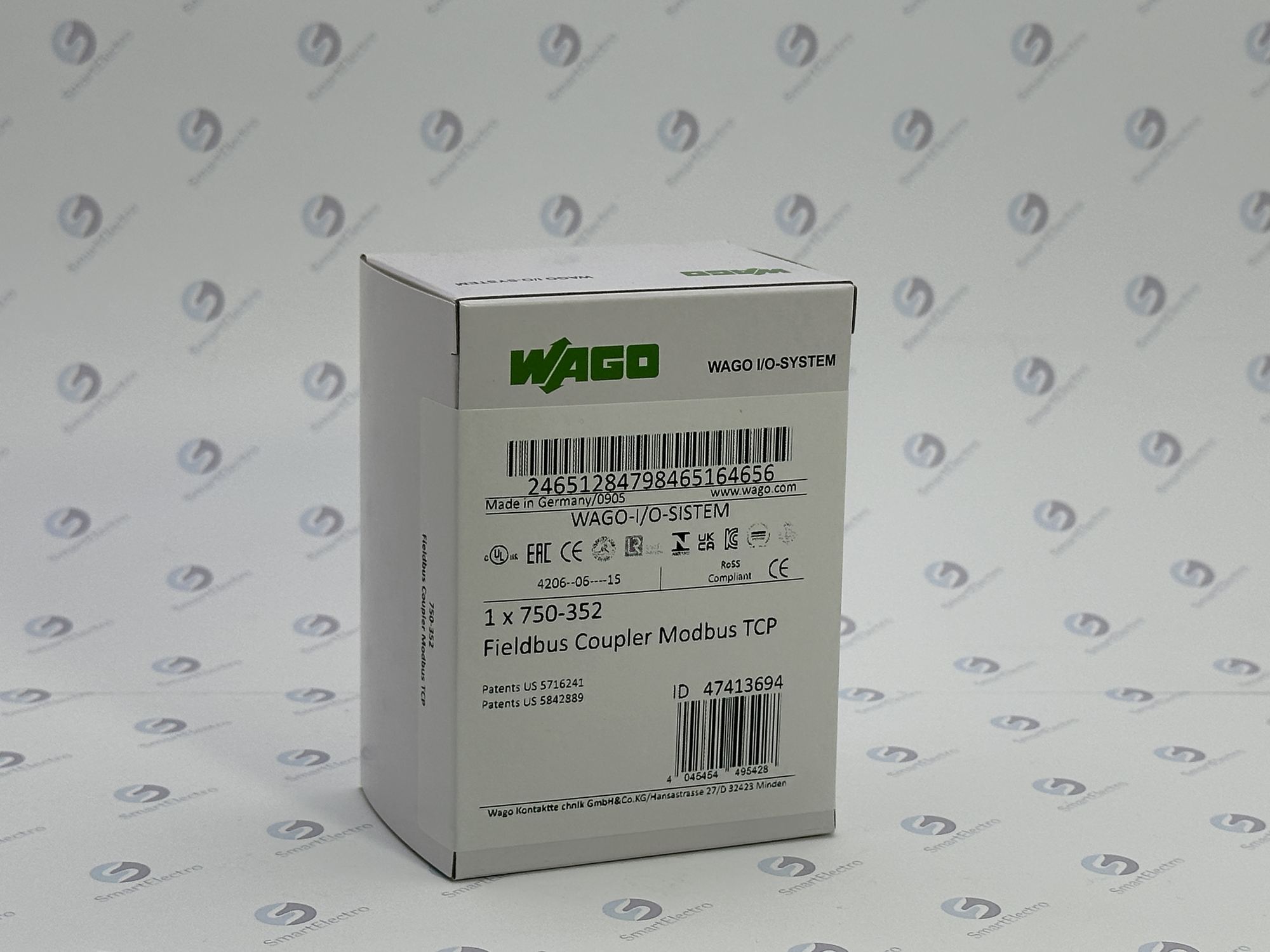Wago 750-352 (Каплер Ethernet, RJ-45 (x2), G3, без модуля питания)