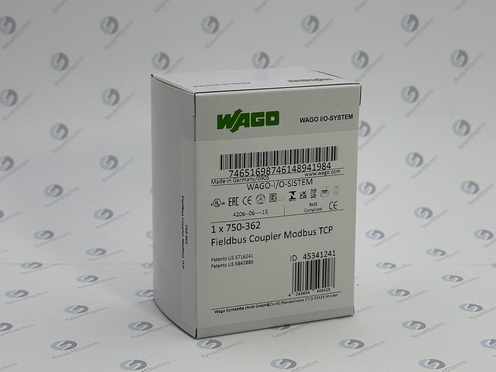 Wago 750-362 (Каплер Modbus (TCP, UDP), RJ-45 (x2), G4)