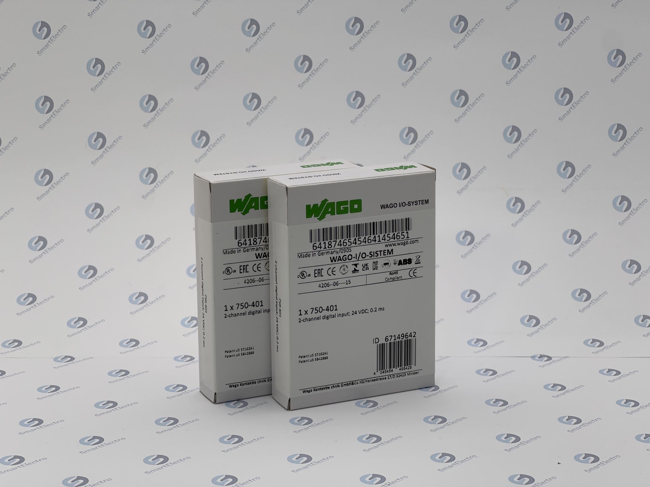 Wago 750-401 (2-кан. модуль дискретного ввода, 24 V DC, 0,2 мс)