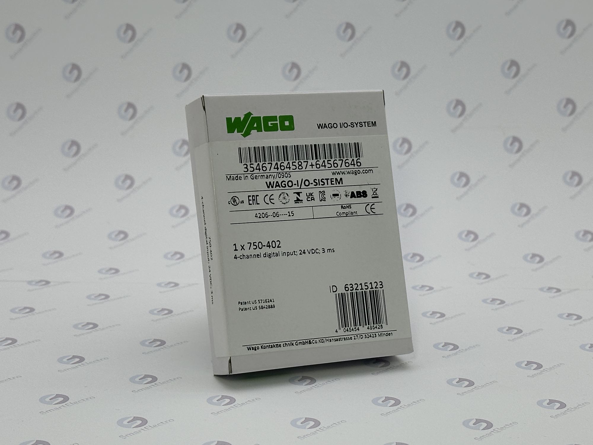 Wago 750-402 (4-канал. модуль дискретного ввода, 24 V DC, 3,0 мс)