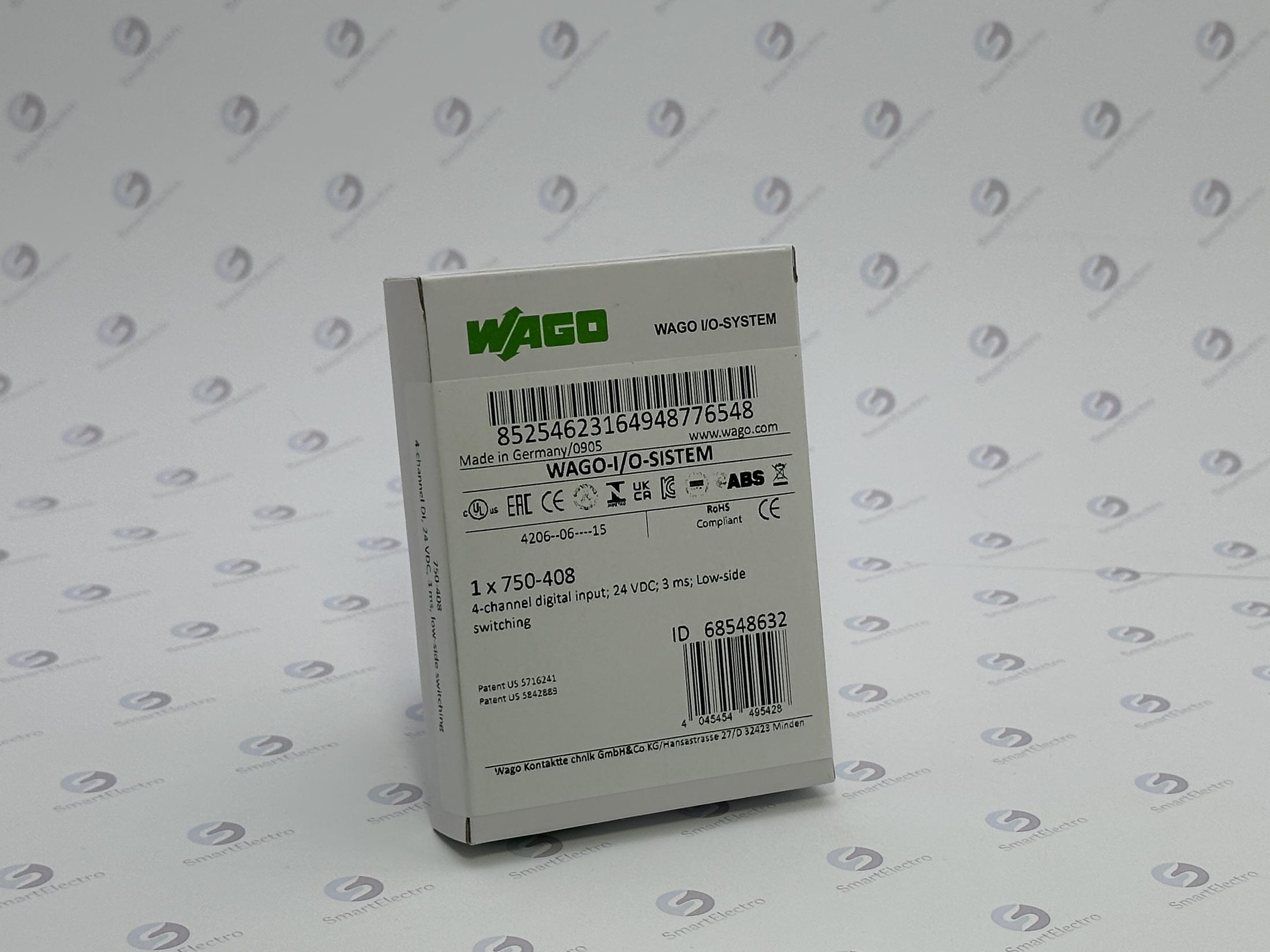 Wago 750-408 (4DI 24 В пост. тока).