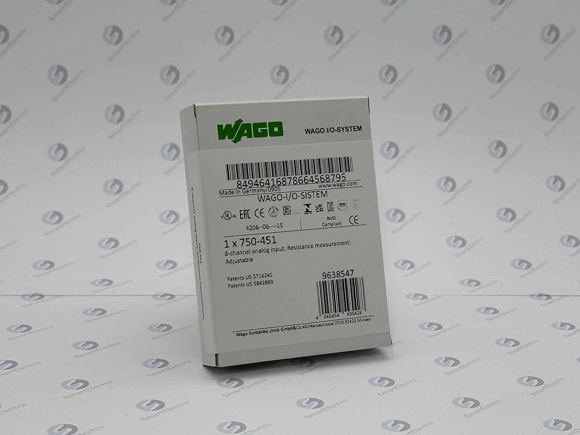 Wago 750-451 (8-канал. модуль аналогового ввода, RTD, регулируемый)