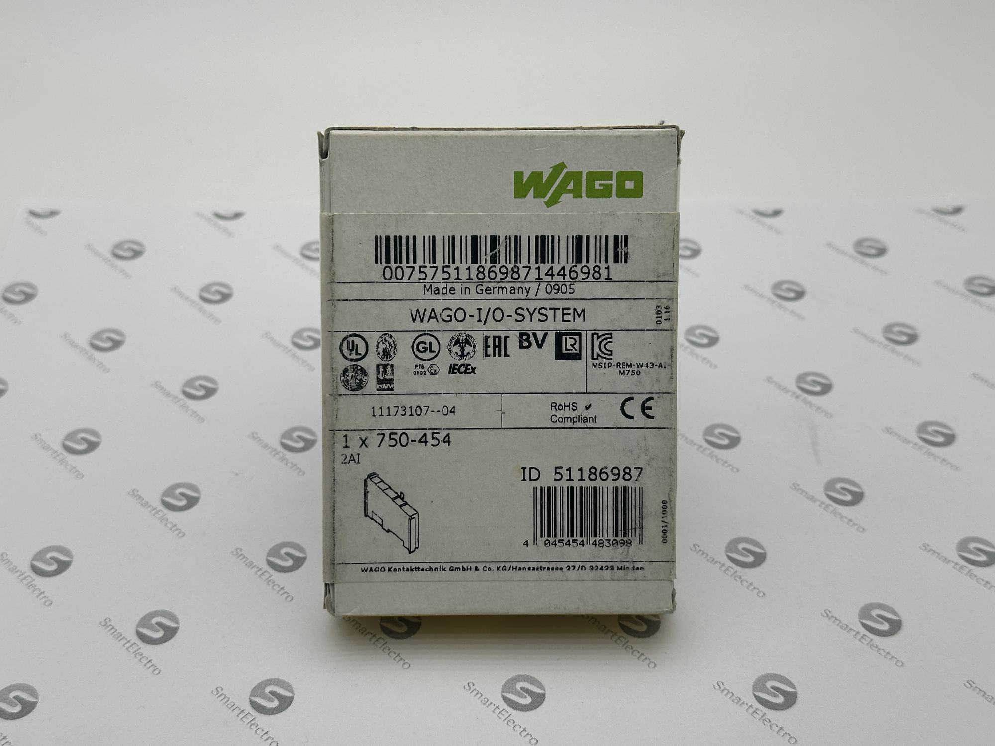 Wago 750-454 (2 Ан.вх. 4-20 мА раздельный вход).