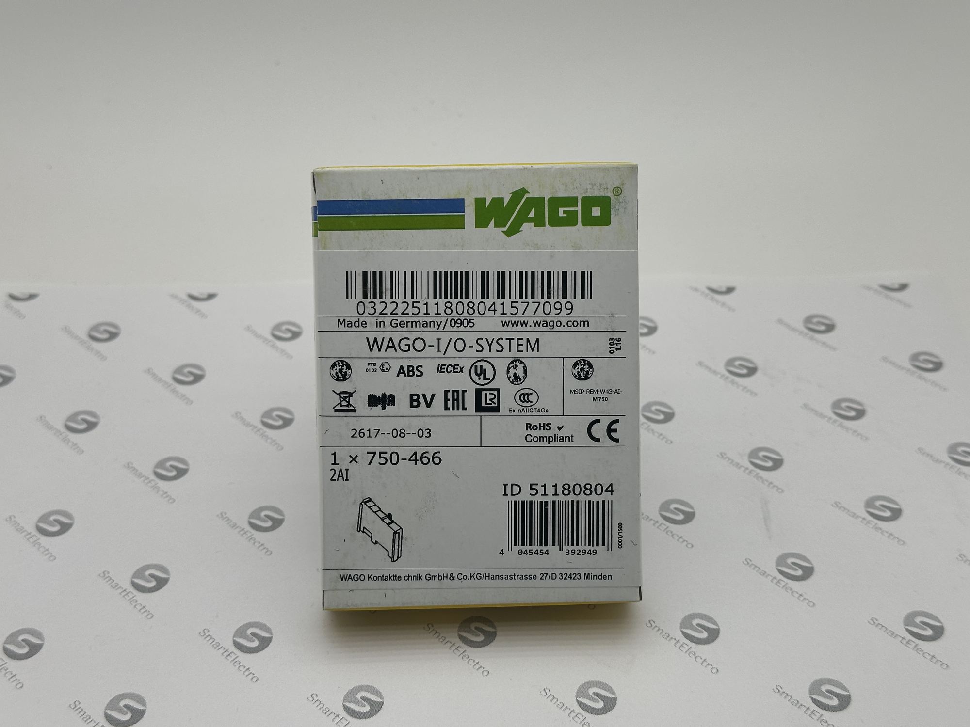 Wago 750-466 (2 Ан.вх. 4-20 мА несимметричный).