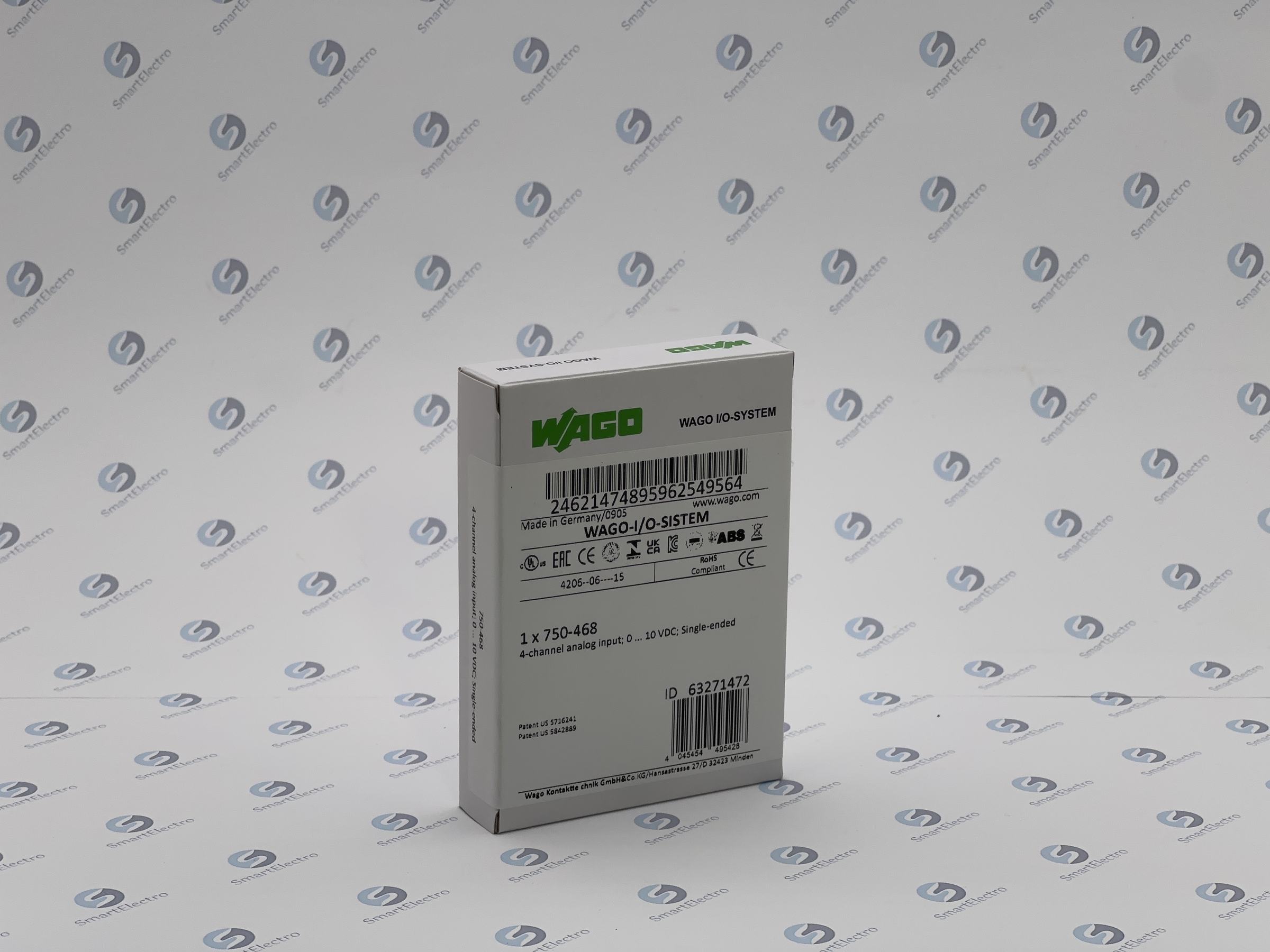 Wago 750-468 (4-канал. модуль аналогового ввода 0-10 В, с общим проводом)