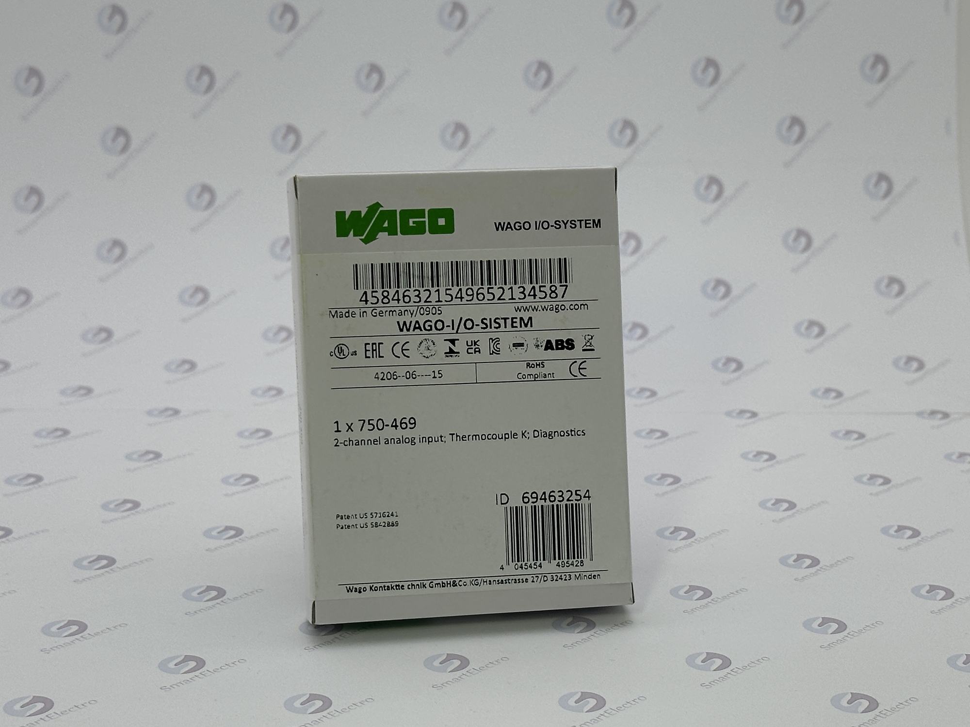 Wago 750-469 (2 Ан.вх. Термопара / K / диагностика).