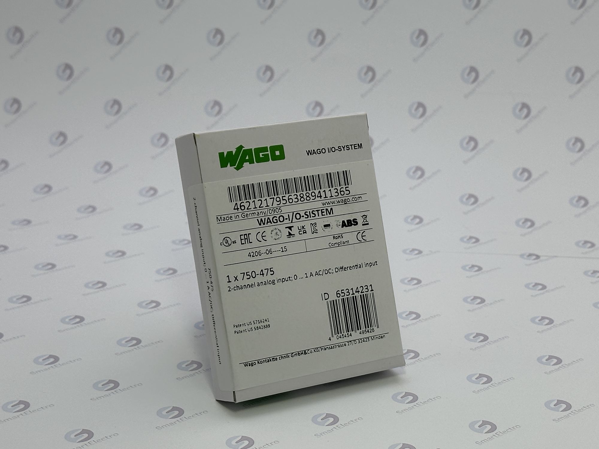 Wago 750-475 (2 Ан.вх. 0-1 A перем./пост. тока раздельный вход).