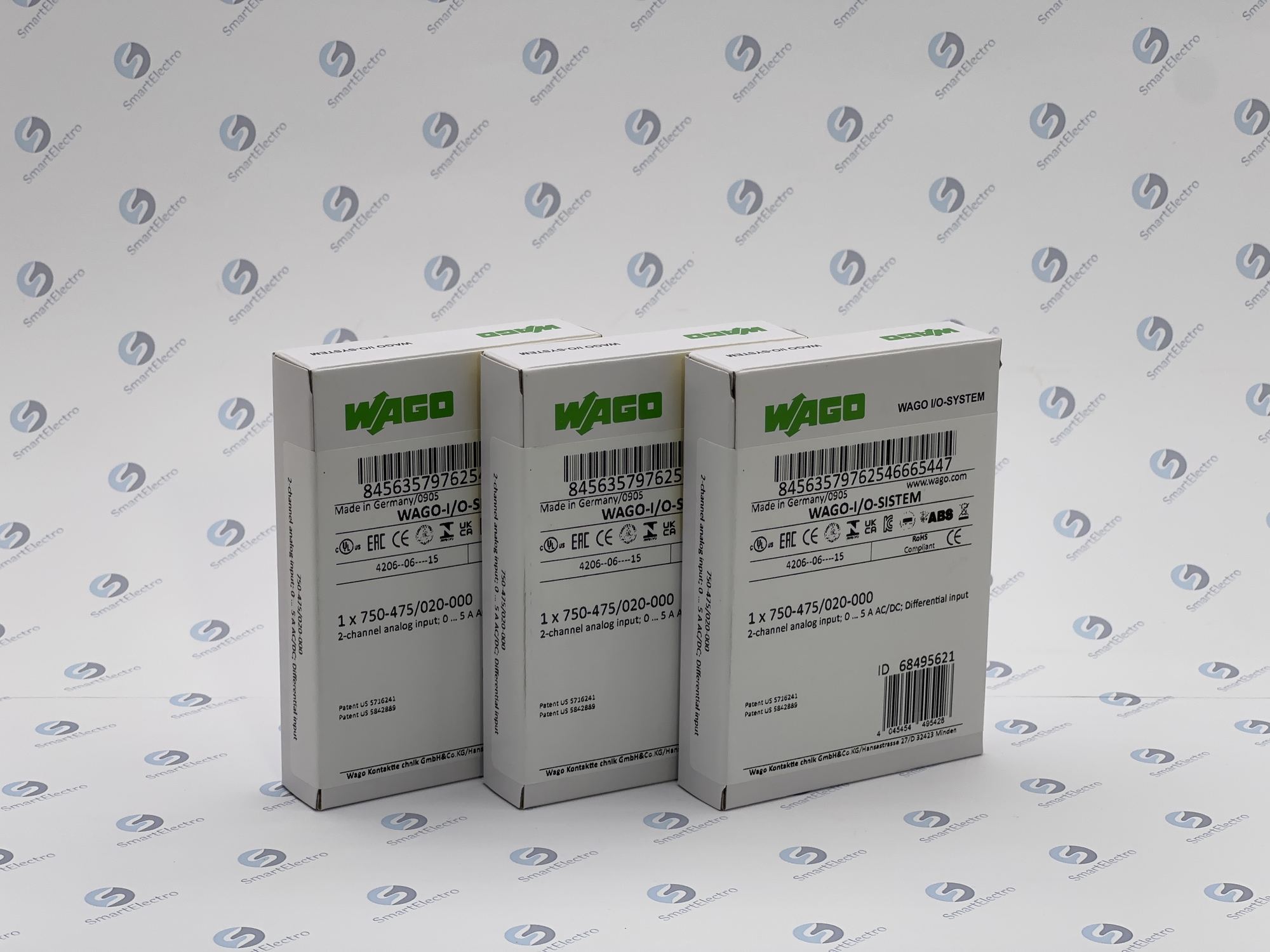 Wago 750-475/020-000 (2-кан. модуль аналогового ввода, 0-5 A, AC/DC, диф. вход)