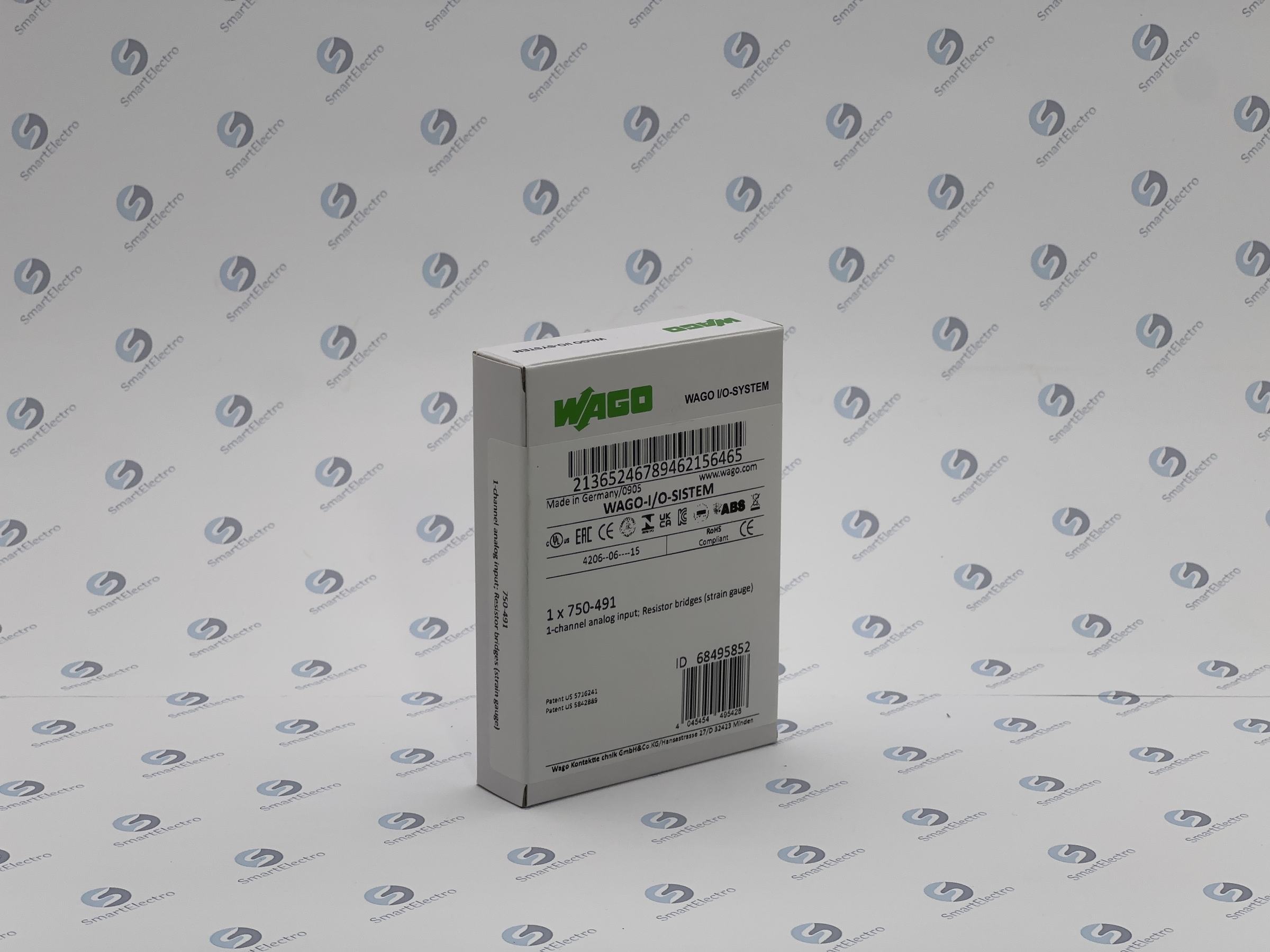 Wago 750-491/000-001 (1 аналоговых входа для перемычек сопротивления (dms)).