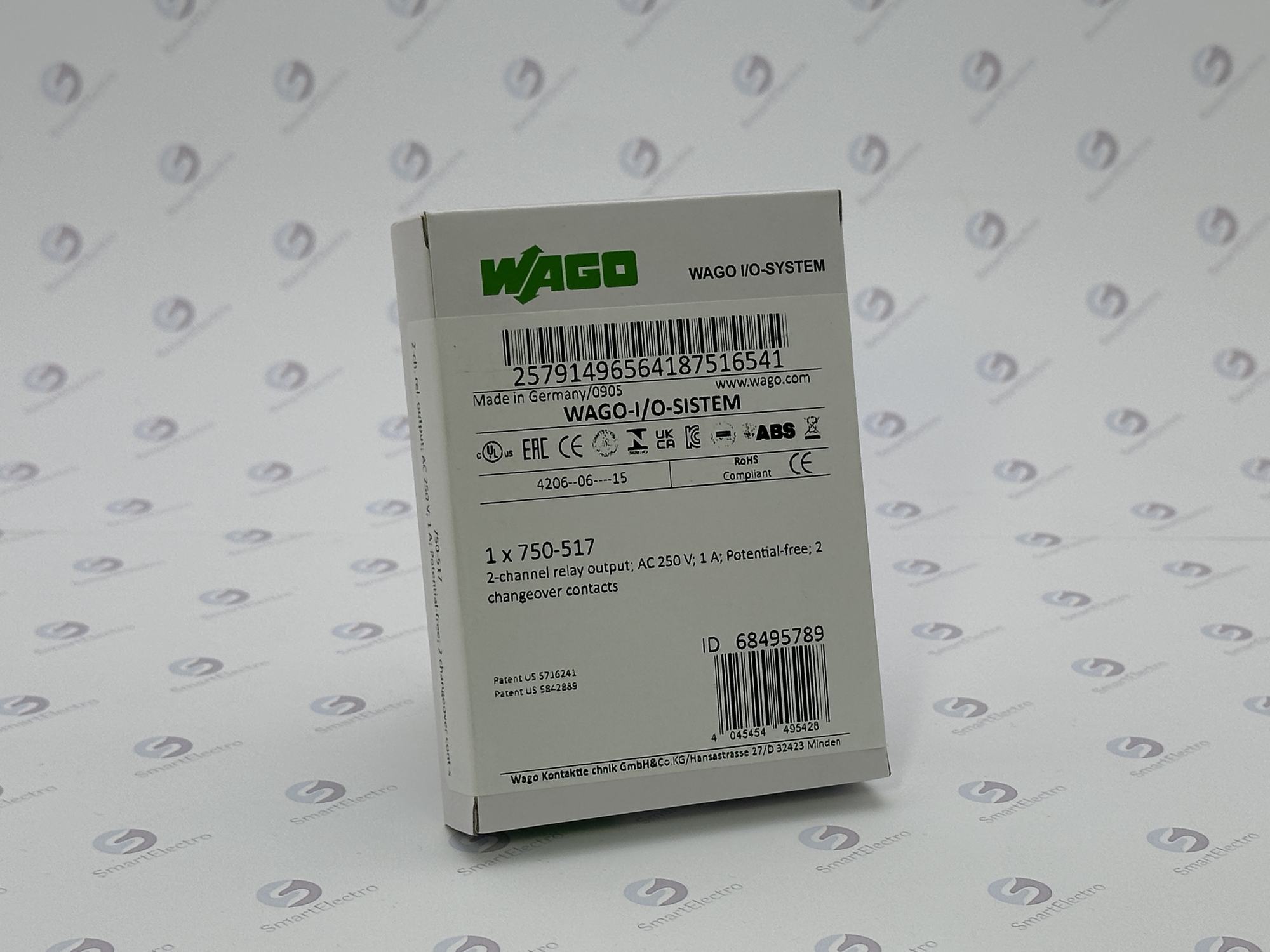 Wago 750-517 (2-канал. модуль релейного вывода, 250V AC, 0.5 A)