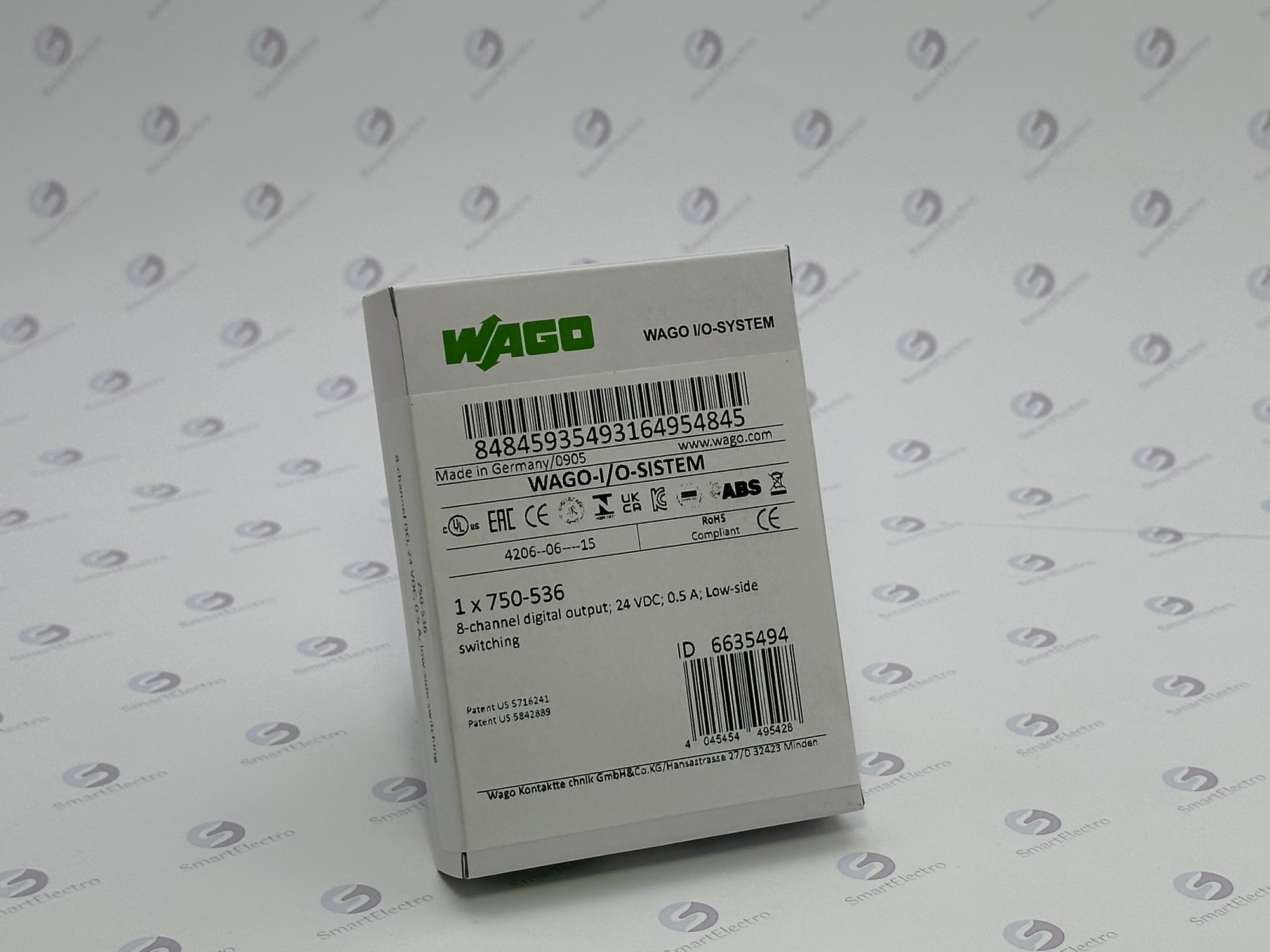 Wago 750-536 (8-канал. дискретный вывод, 24 V DC, 0,5 A, LSS)