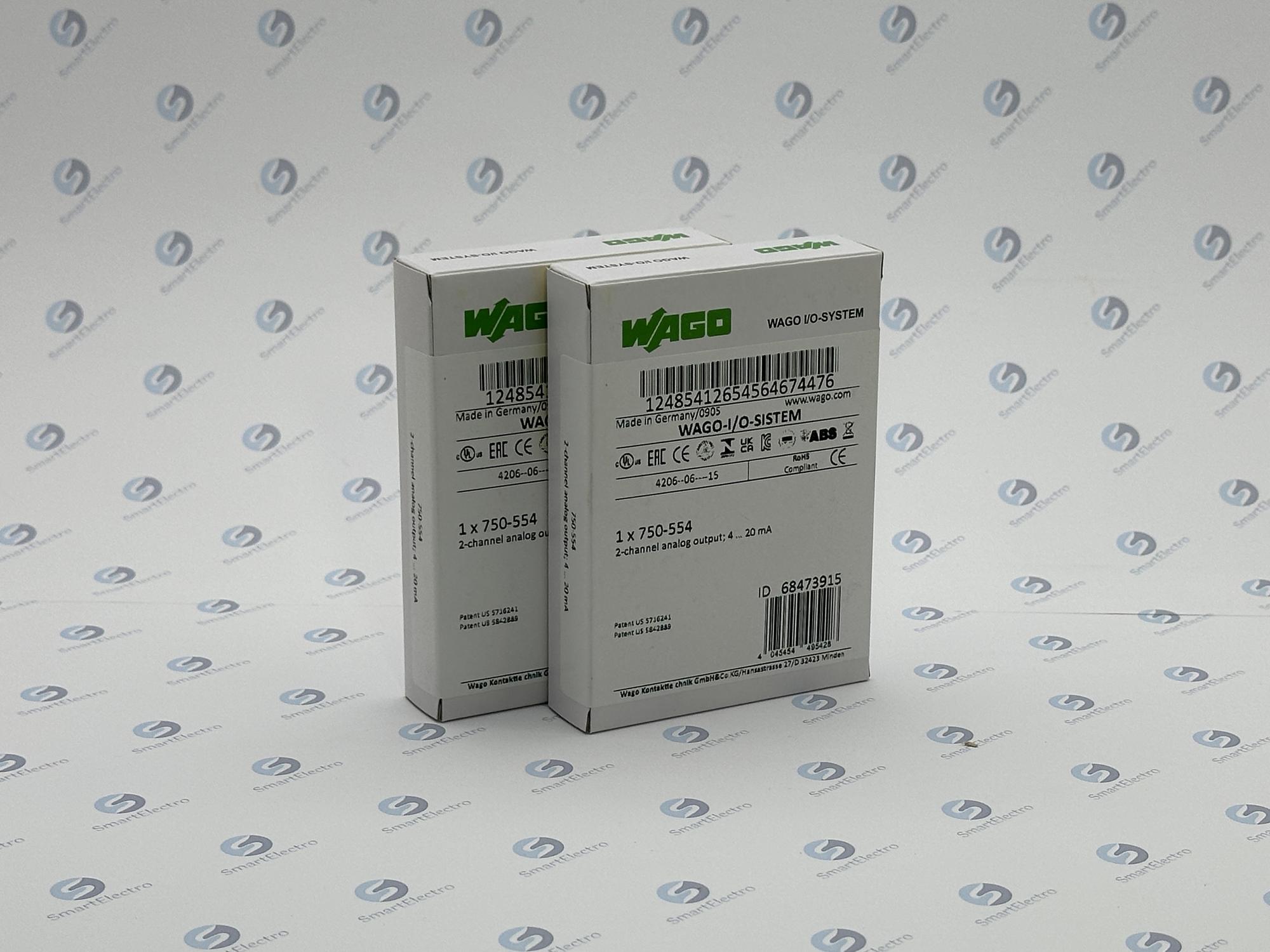 Wago 750-554/006-000 (2-канал. модуль аналогового вывода, 4-20-mA)