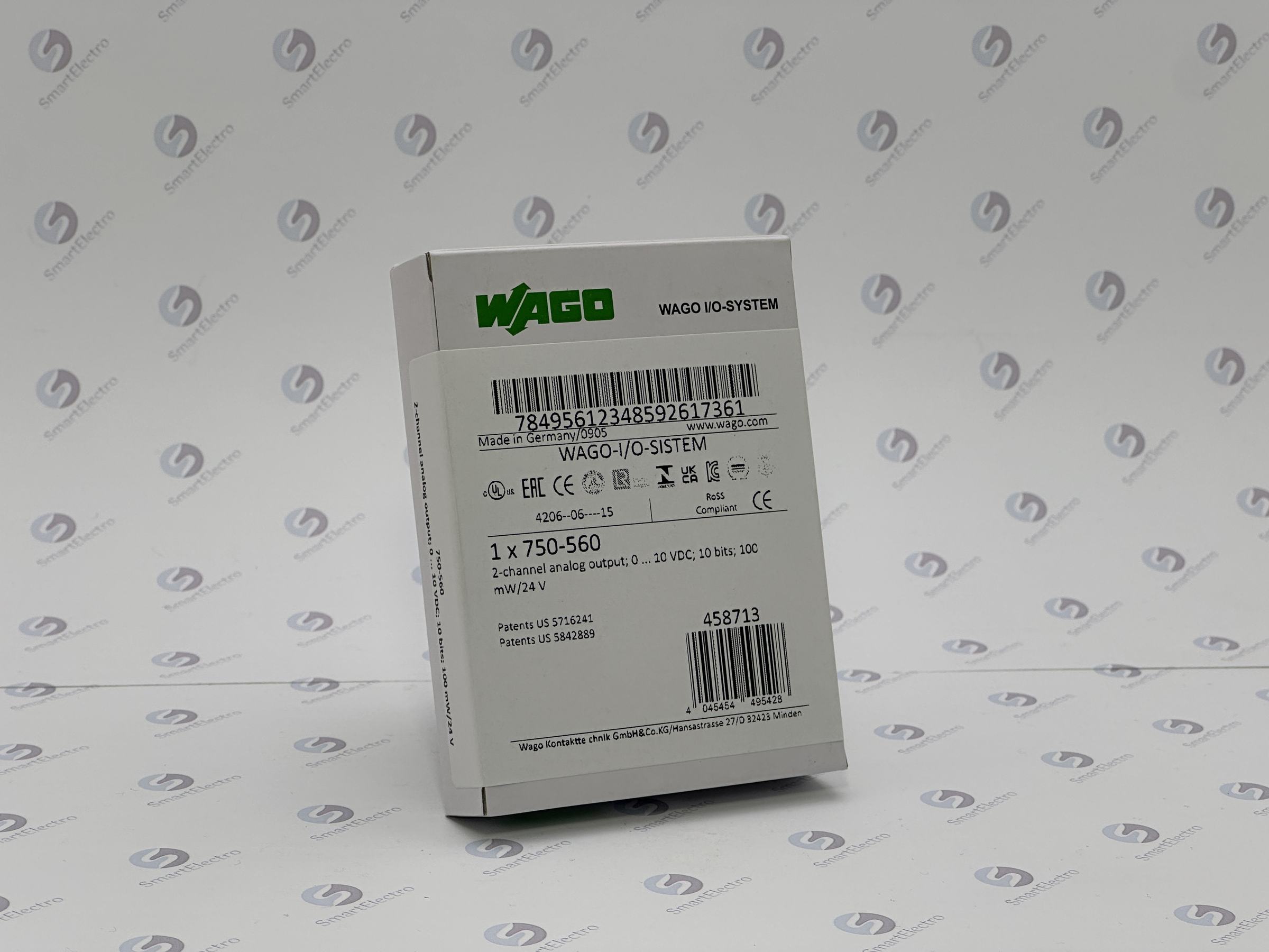 Wago 750-560 (2-кан. модуль аналогового вывода, 0-10 В, 8 бит)