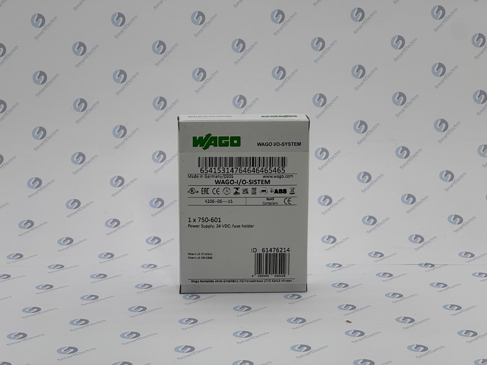 Wago 750-601 (Модуль питания, с держ. предохранителя, 24 V DC)