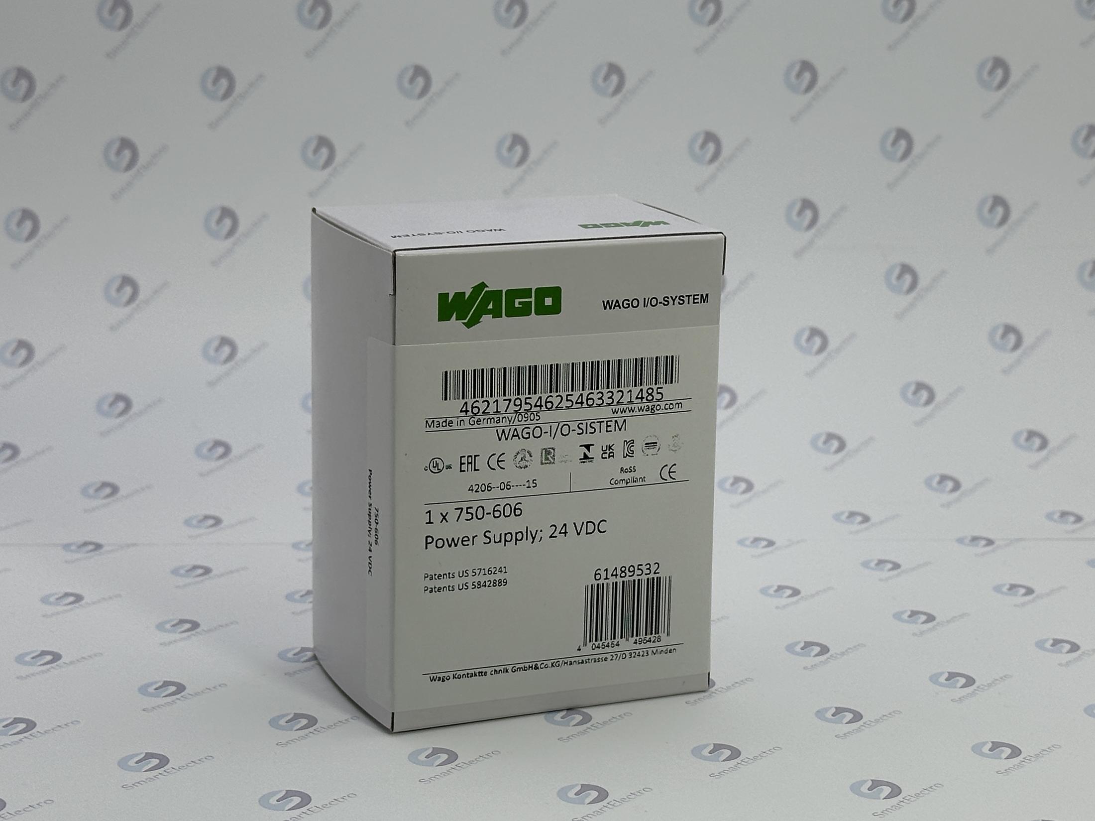 Wago 750-606 (Модуль питания, 24 VDC, 1.0A, Ex i)