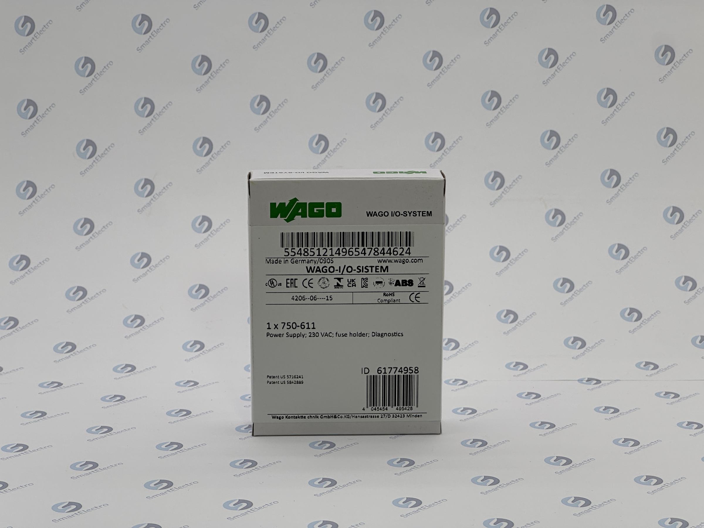 Wago 750-611 (Блок питания 230 В перем. тока Предохранитель.)