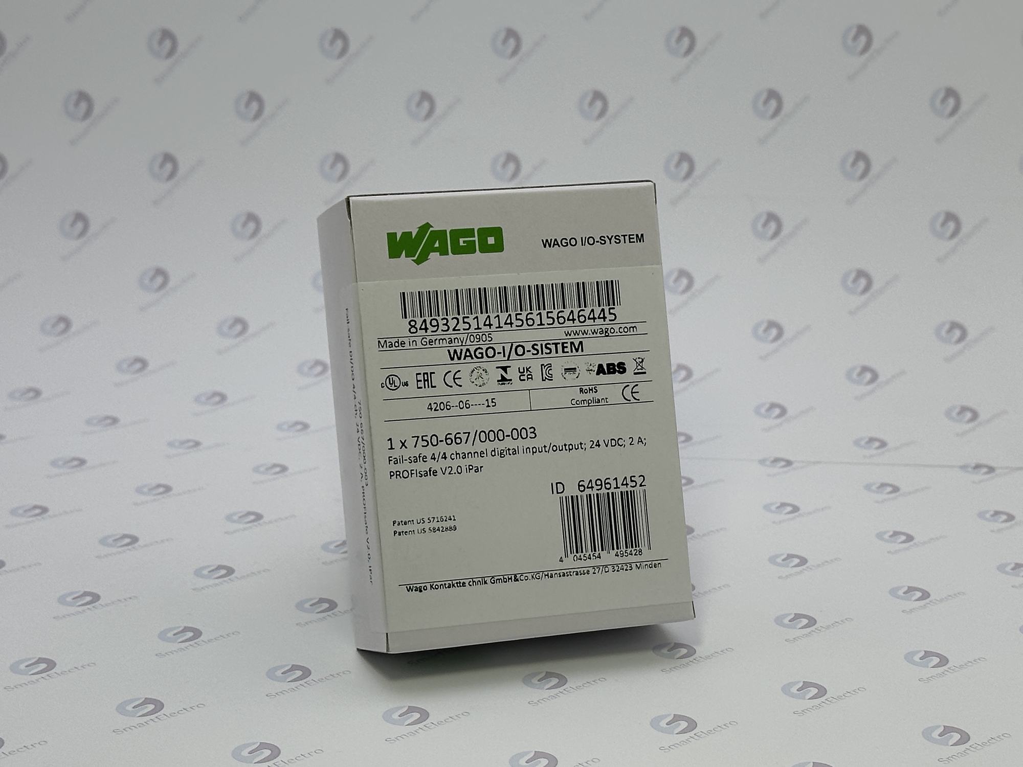 Wago 750-667/000-003  (4-кан. мод. дискр. выв. /4-кан. мод.дискр. ввода PROFIsafe)