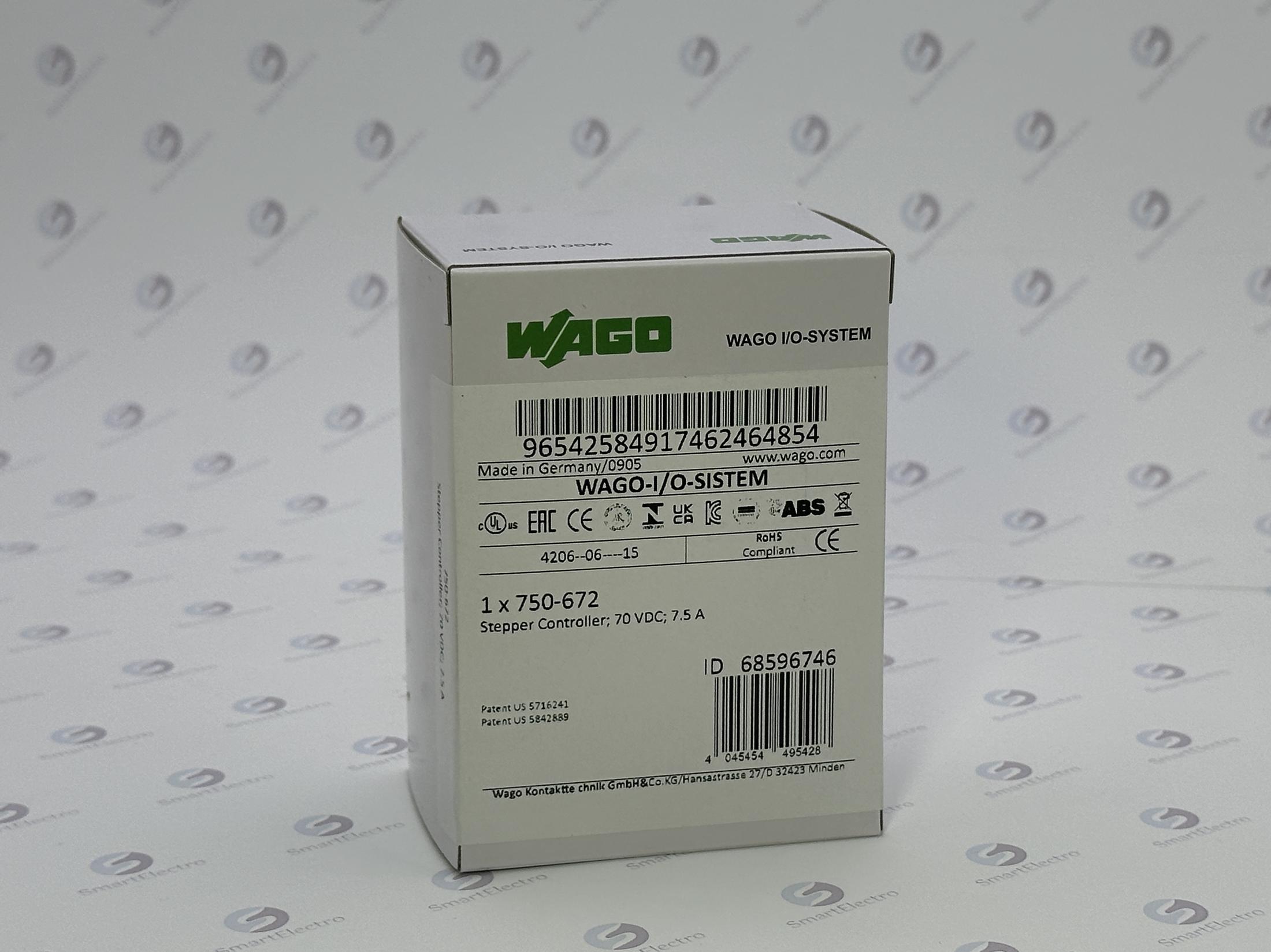 Wago 750-672 (Модуль шагового двигателя 70 В перем.тока 7,5 А).