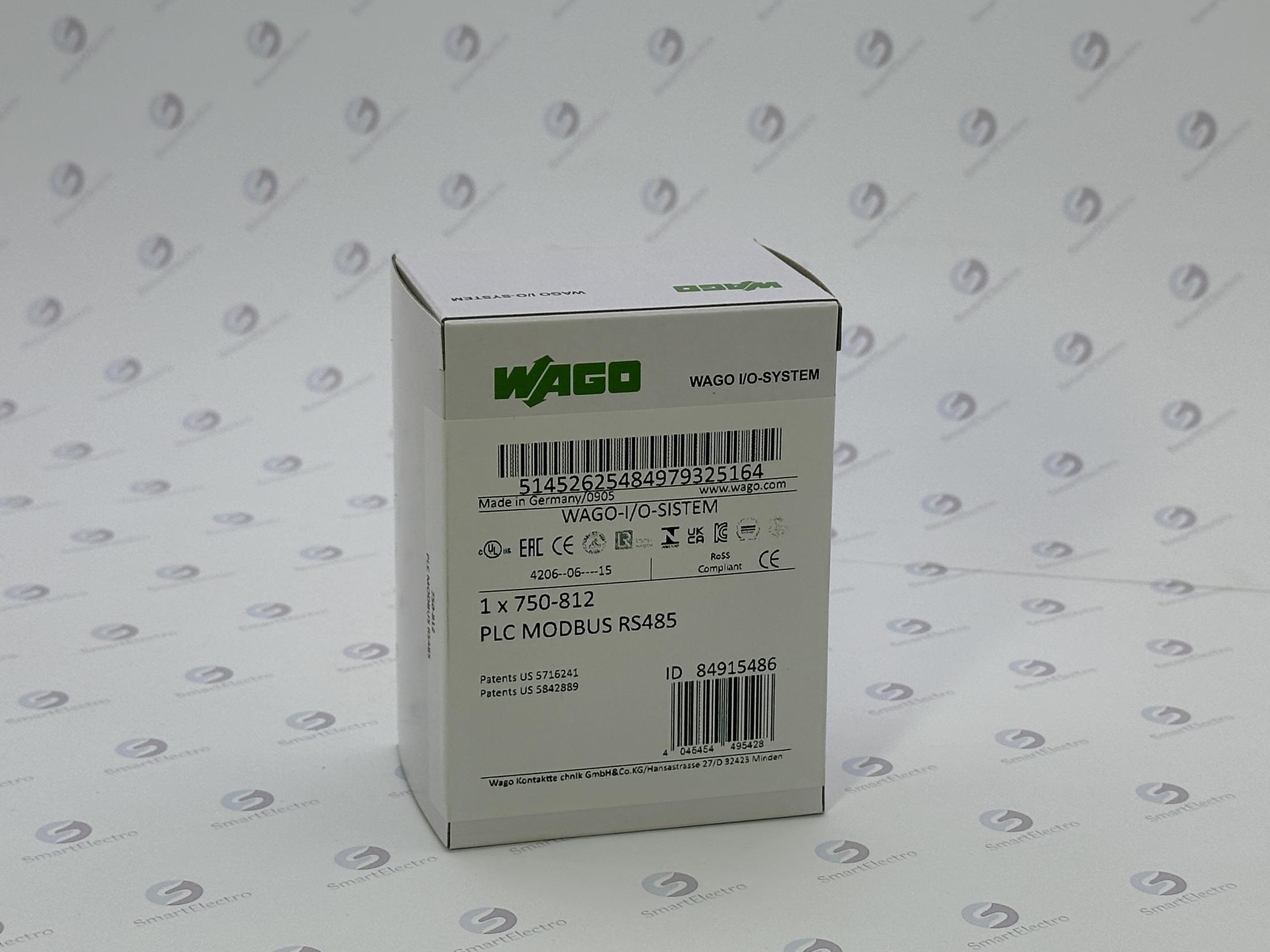 Wago 750-812 (Контроллер Modbus, RS-485, 19.2kBd)