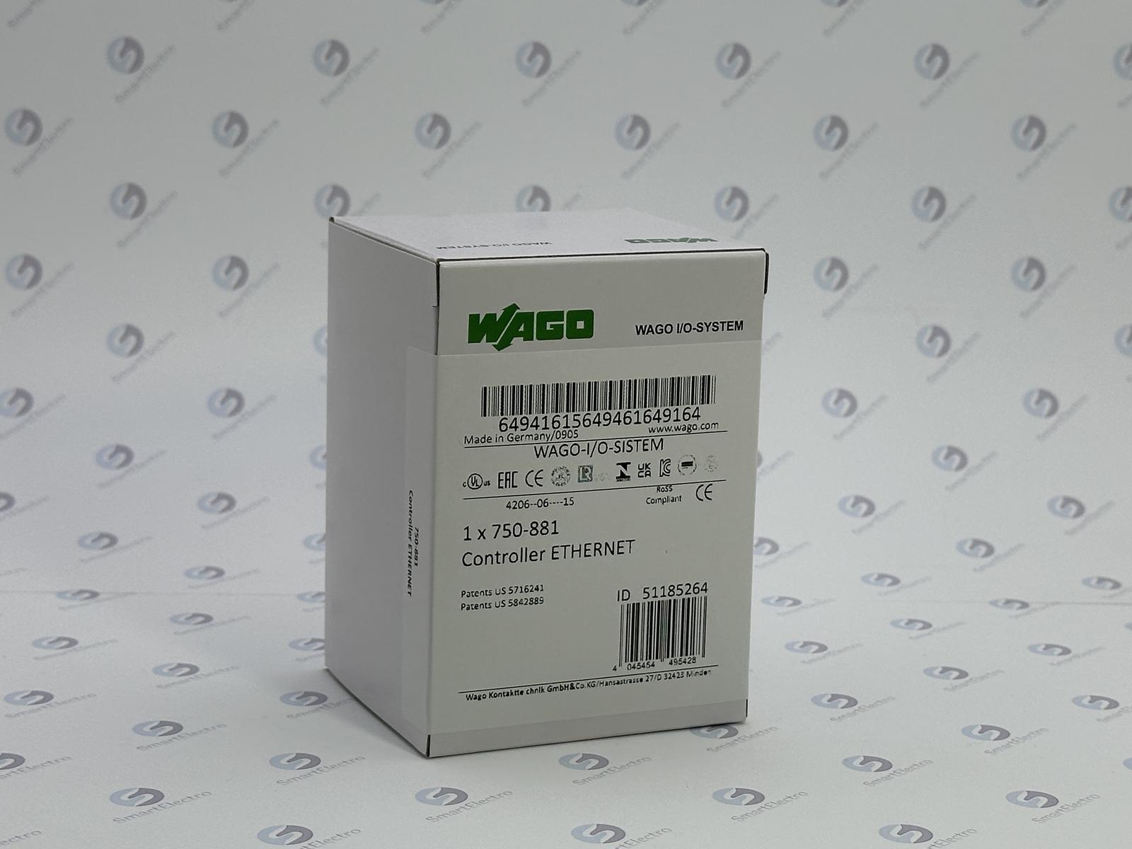 Wago 750-881 (Контроллер Ethernet, G3, 2 x RJ-45)