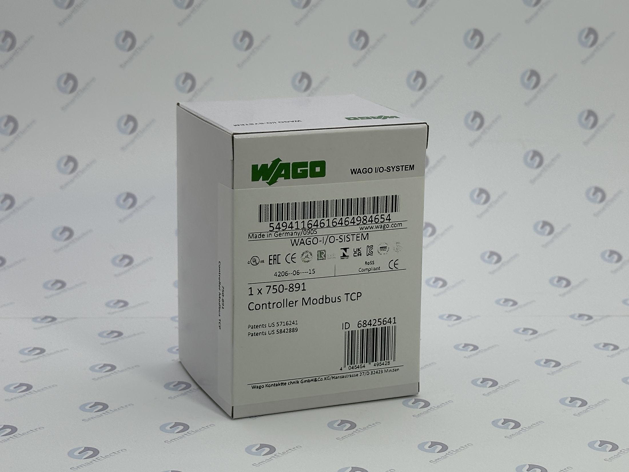 Wago 750-891 (Контроллер Modbus TCP, RJ-45 (x2), 32 bits,G4)