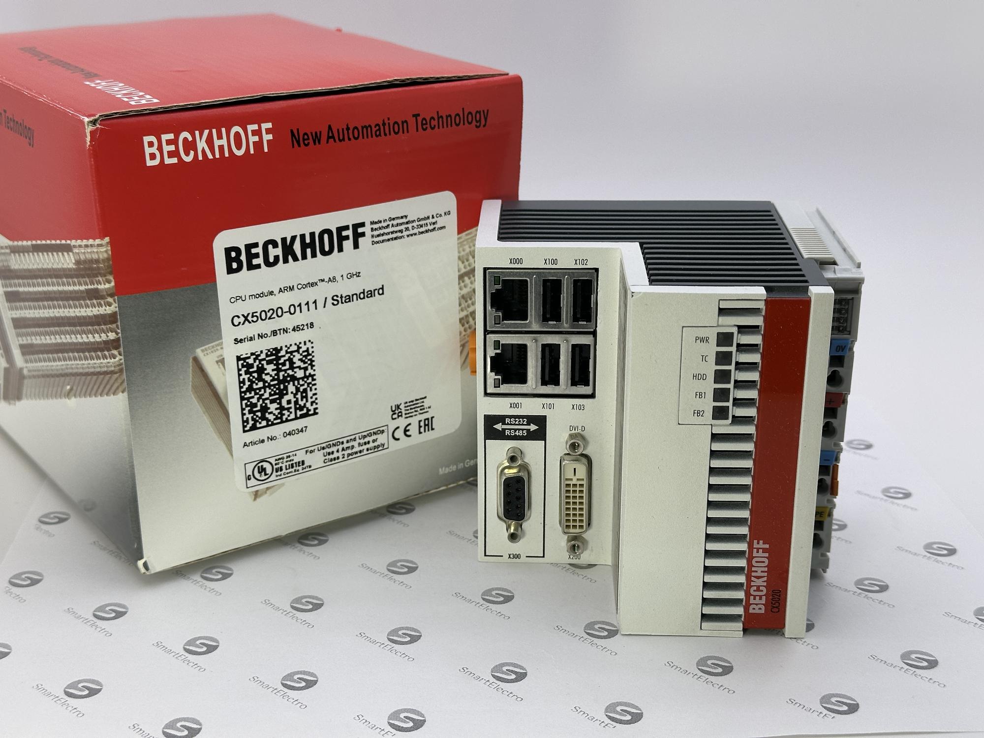 Beckhoff CX5020-0111 (CPU-модуль, E-Bus, Windows CE, TwinCAT 2 PLC Runtime)