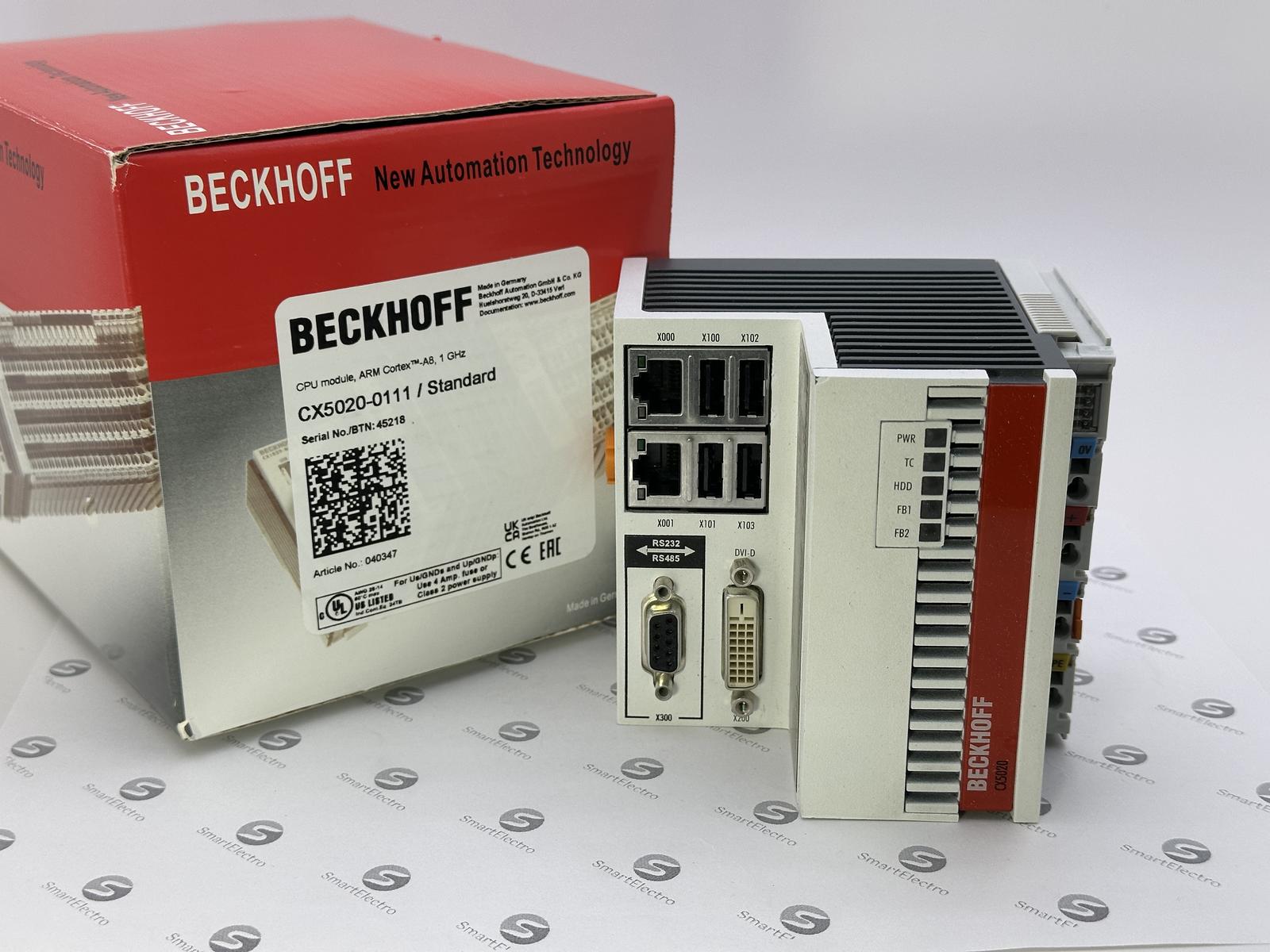 Beckhoff CX5020-0111 (CPU-модуль, E-Bus, Windows CE, TwinCAT 2 PLC Runtime)