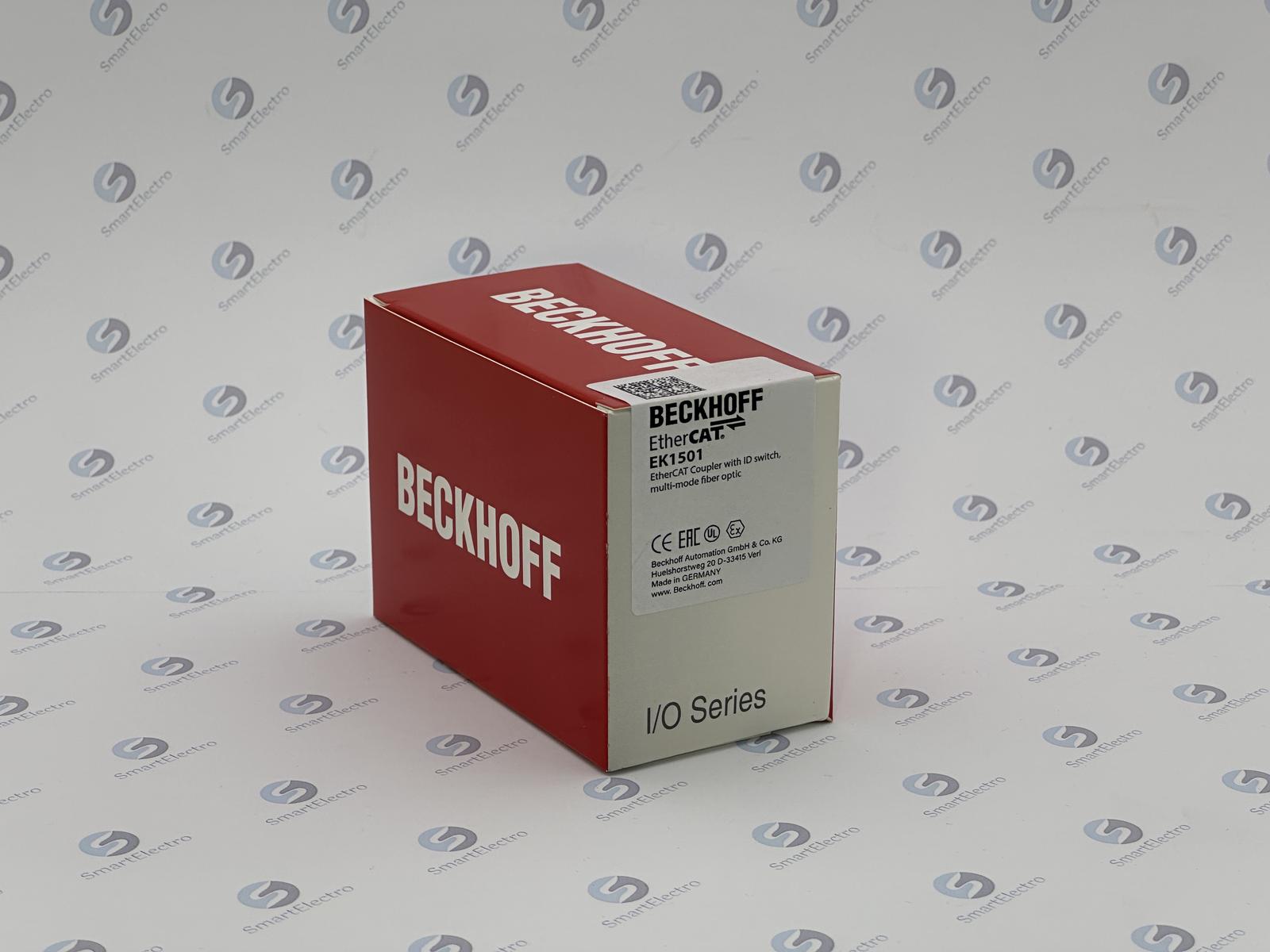 Beckhoff EK1501 (EtherCAT-копплер с ID-коммутатором, мультимодовый LWL разъём для модуля E-Bus)