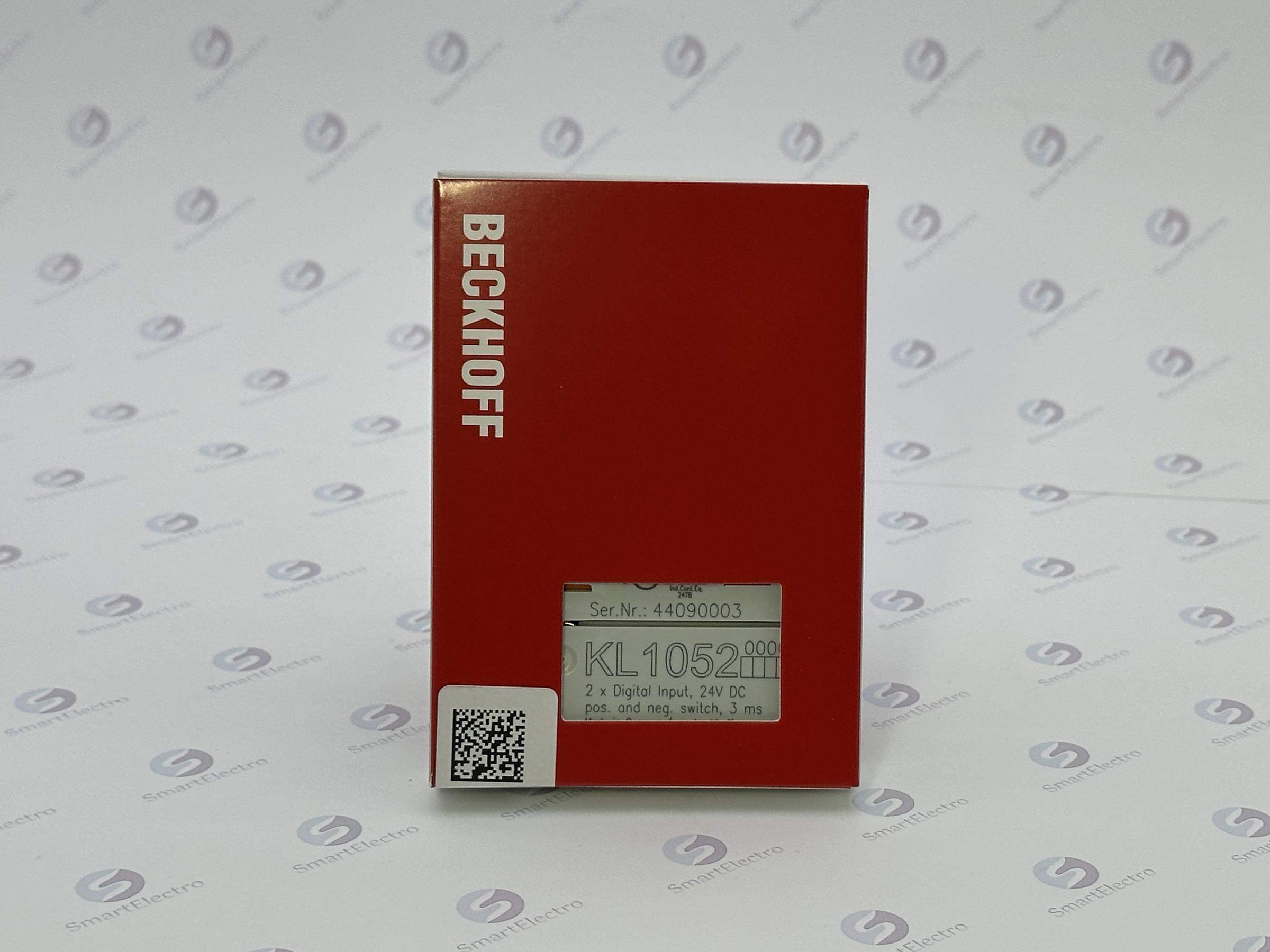 Beckhoff KL1052 (2-канальный цифровой вход, 24 В постоянного тока, 3 мс, переключение плюс/земля)
